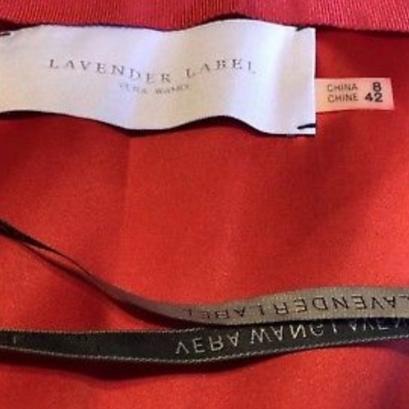 💃 Vera wang's lavender label red strapless dress - Picture 3 of 4